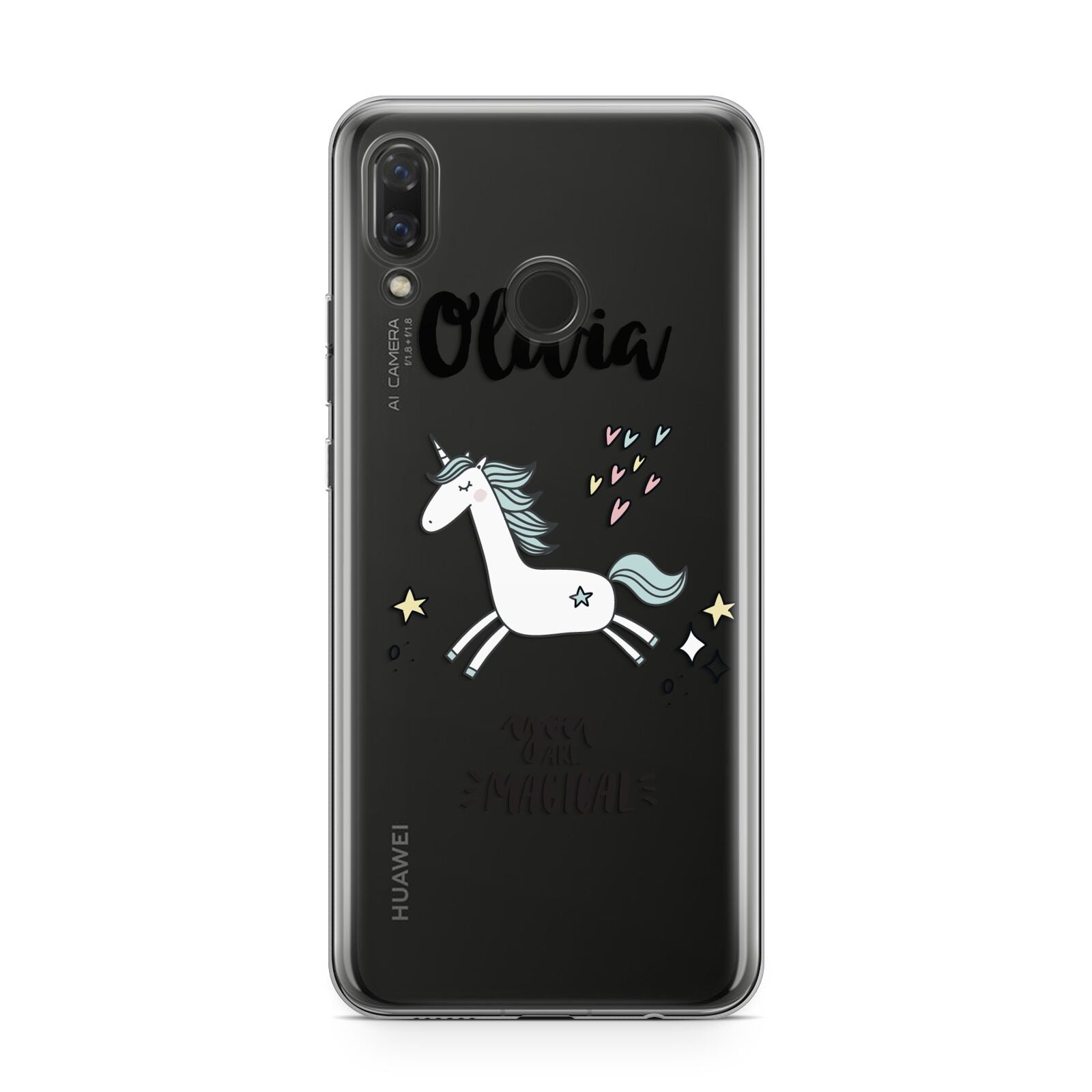 Personalised You Are Magical Unicorn Huawei Nova 3 Phone Case