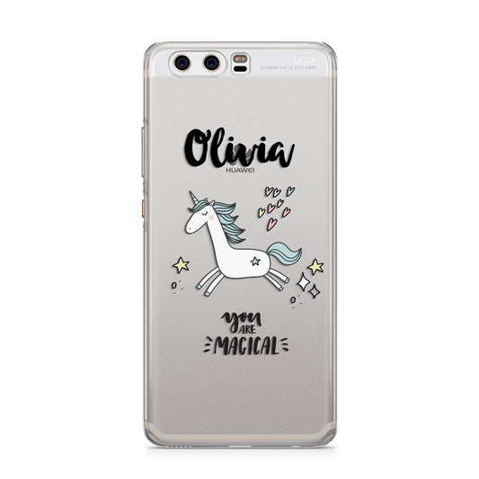 Personalised You Are Magical Unicorn Huawei P10 Phone Case