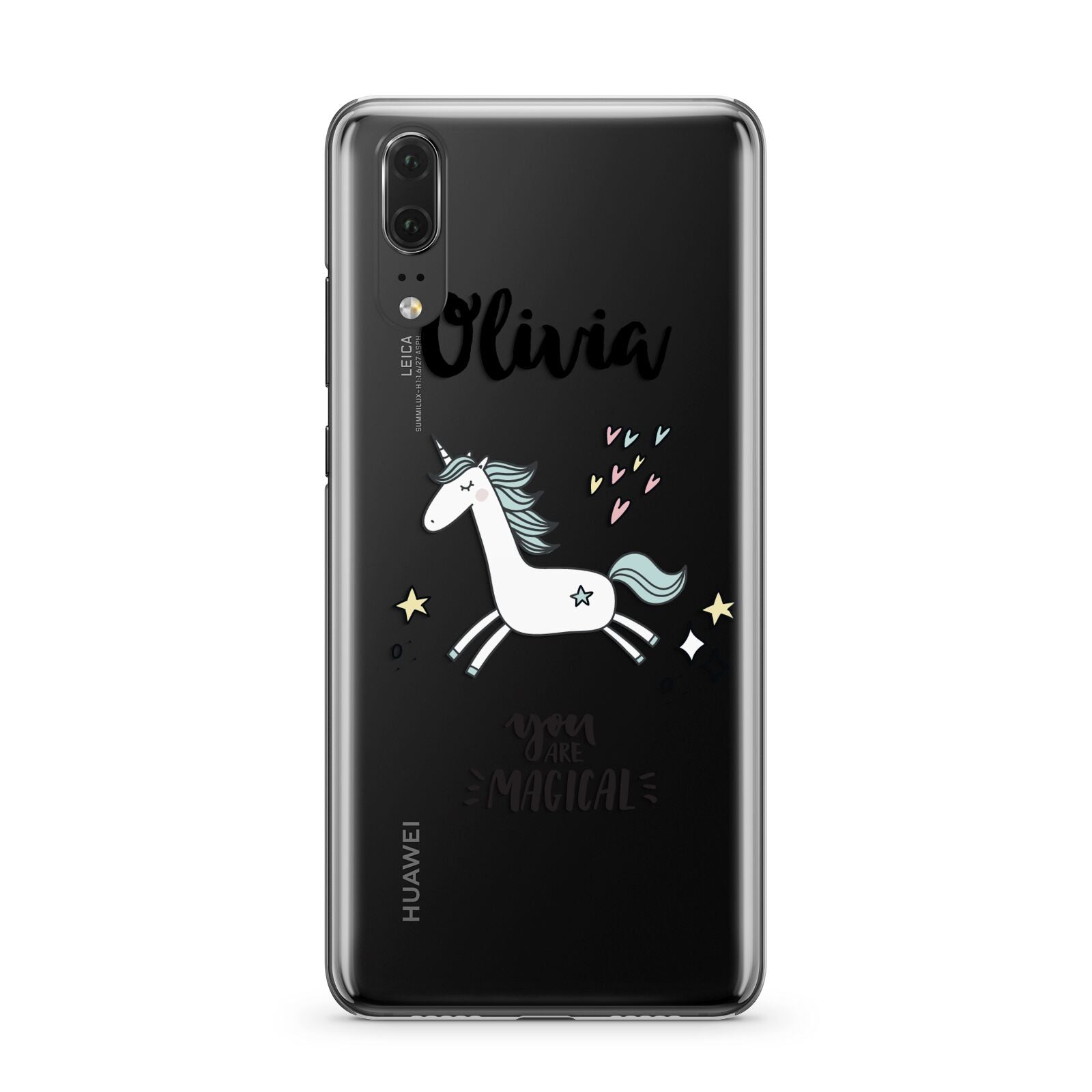 Personalised You Are Magical Unicorn Huawei P20 Phone Case