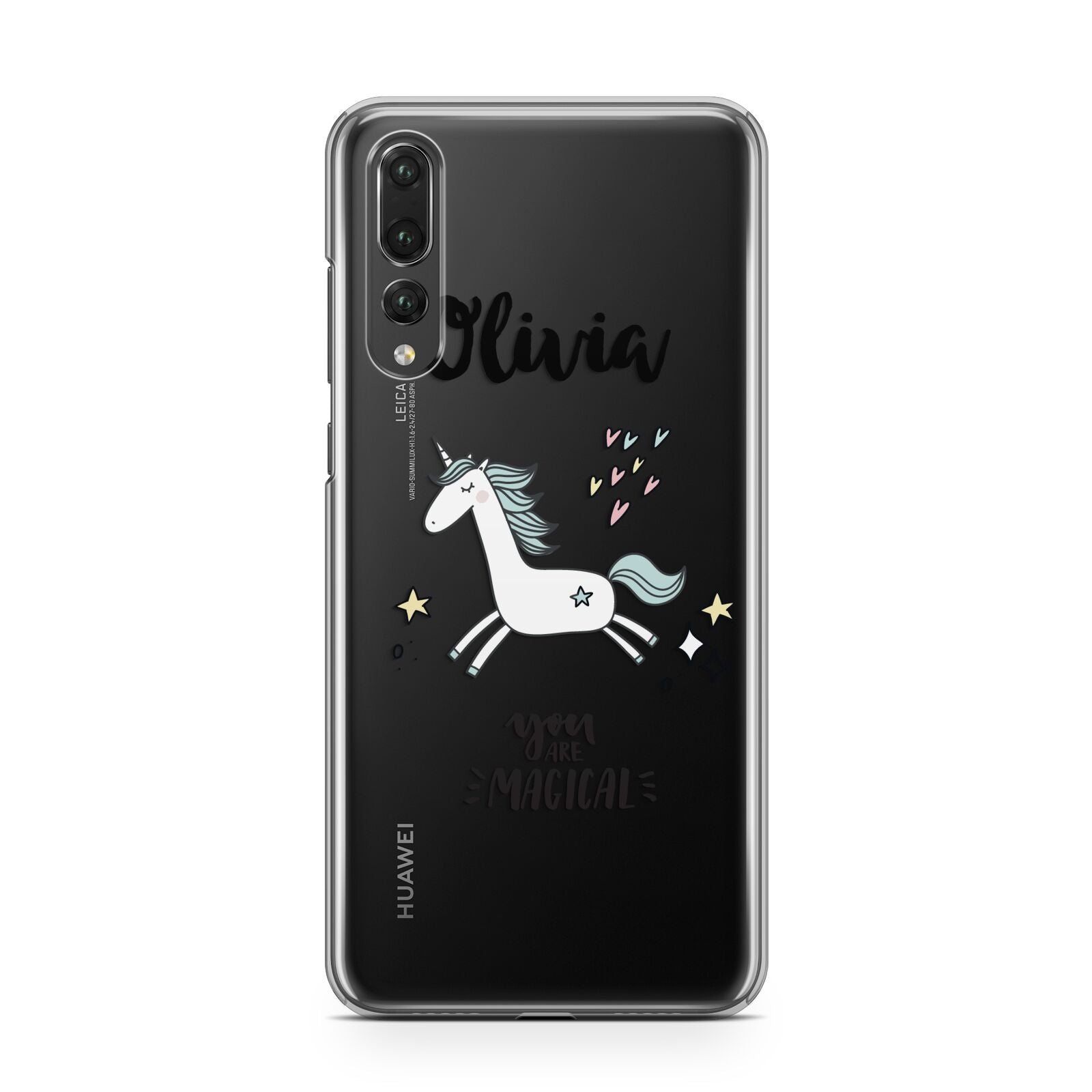 Personalised You Are Magical Unicorn Huawei P20 Pro Phone Case