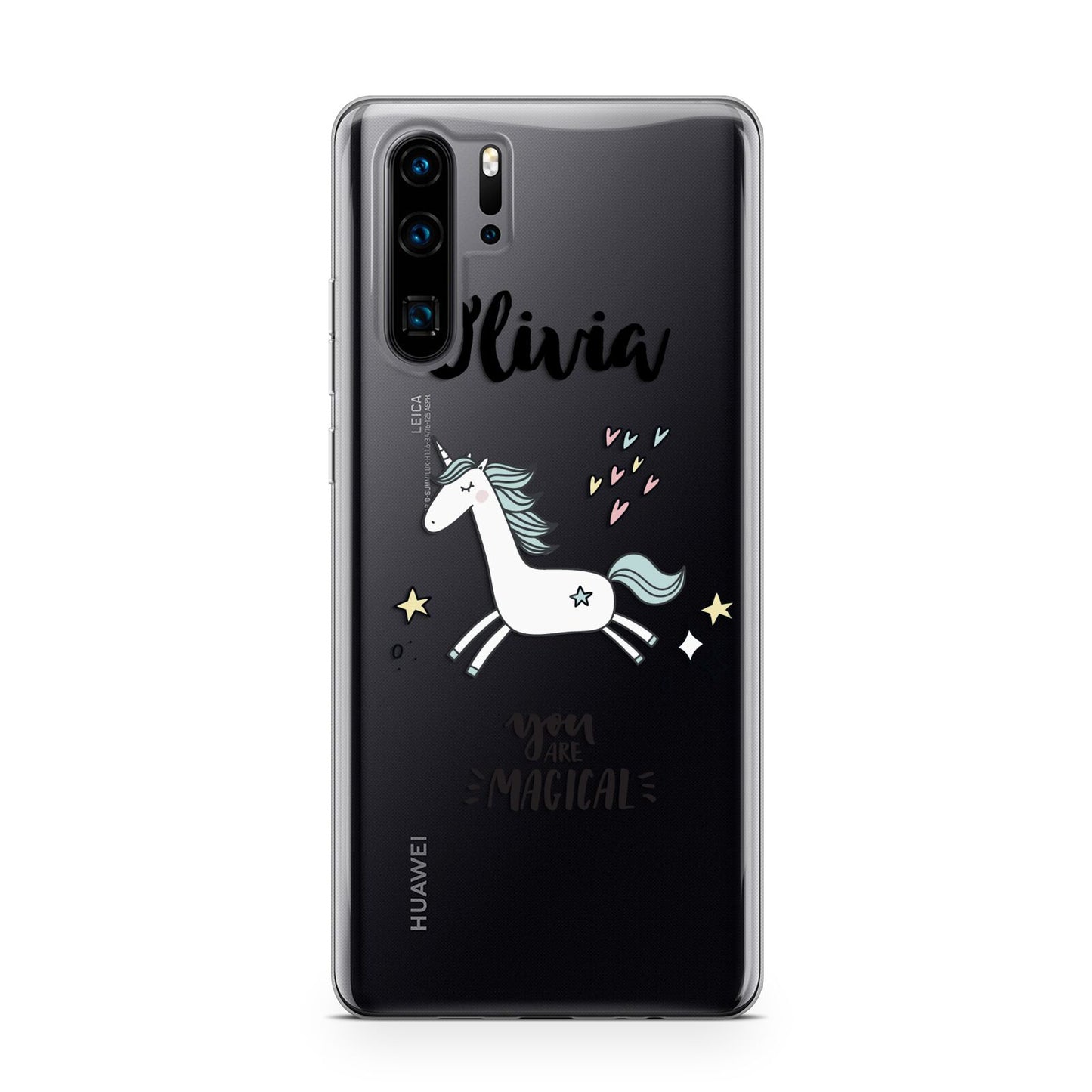 Personalised You Are Magical Unicorn Huawei P30 Pro Phone Case