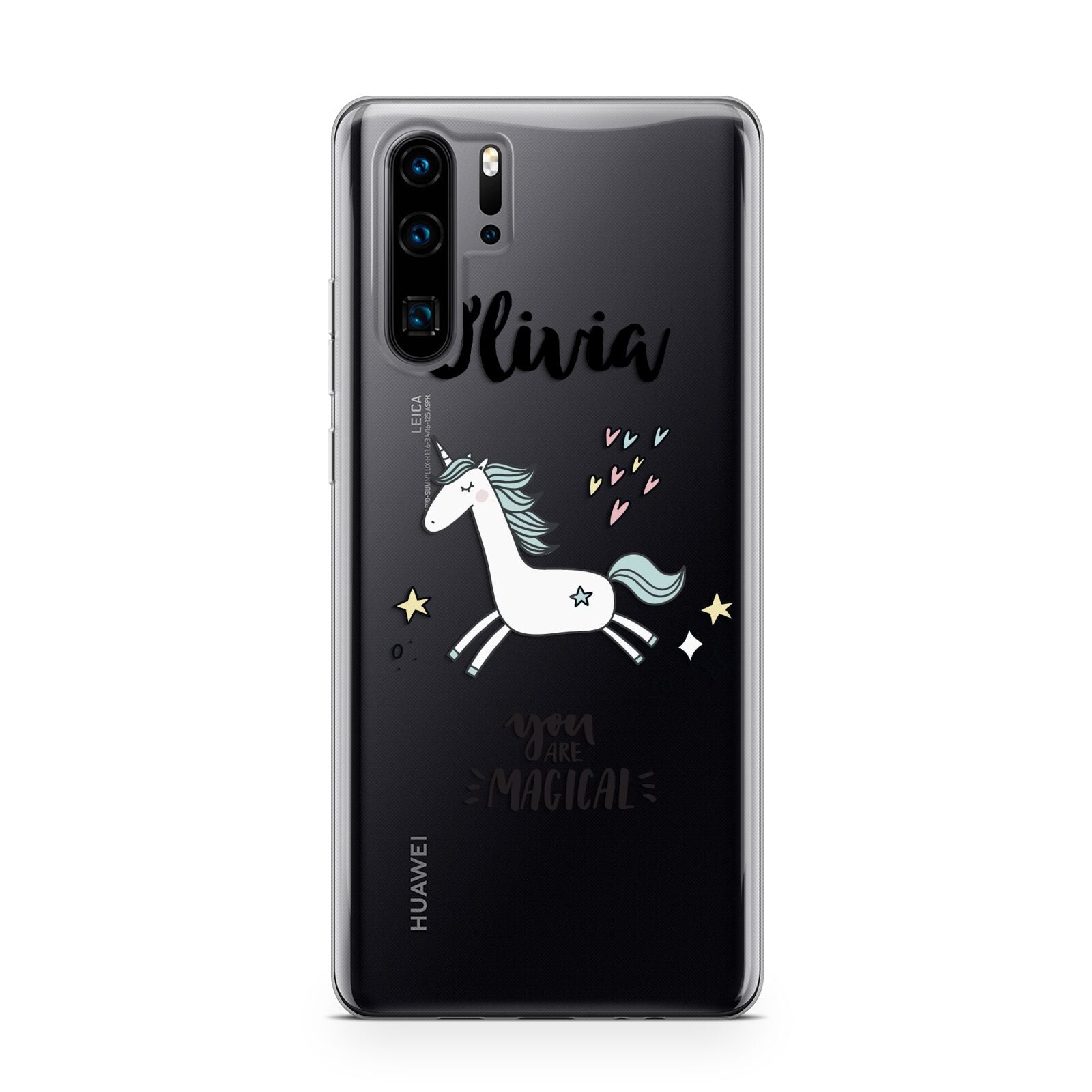 Personalised You Are Magical Unicorn Huawei P30 Pro Phone Case