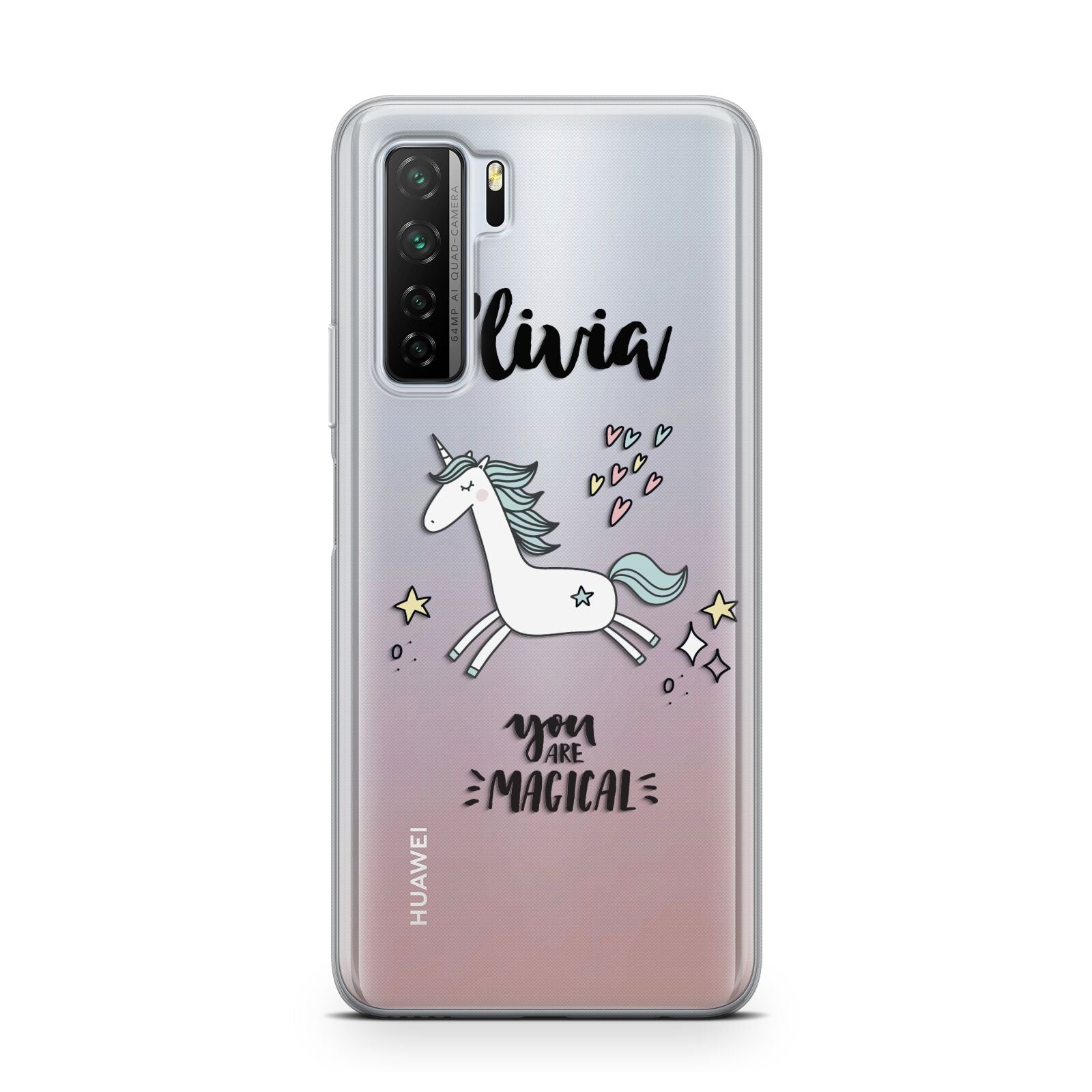 Personalised You Are Magical Unicorn Huawei P40 Lite 5G Phone Case