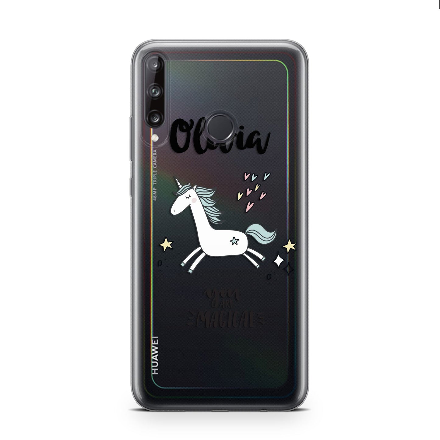 Personalised You Are Magical Unicorn Huawei P40 Lite E Phone Case