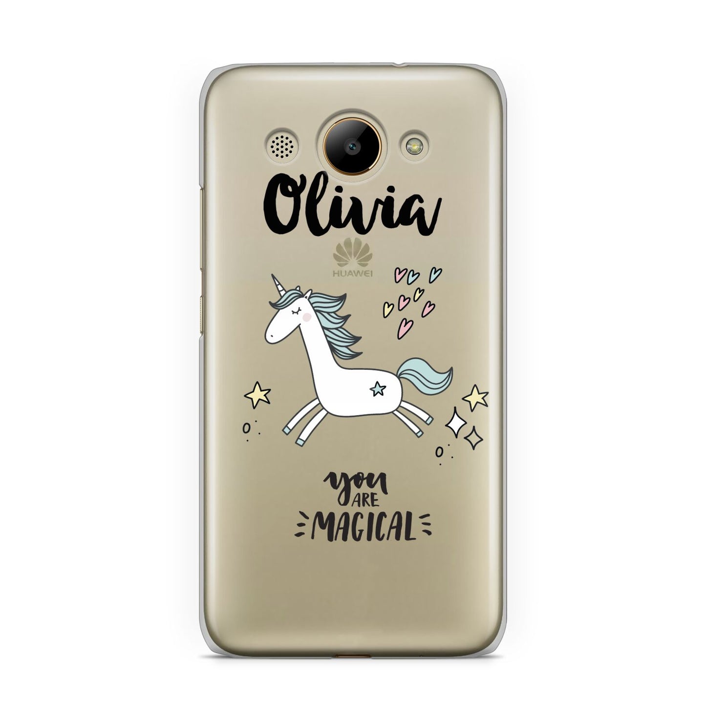 Personalised You Are Magical Unicorn Huawei Y3 2017