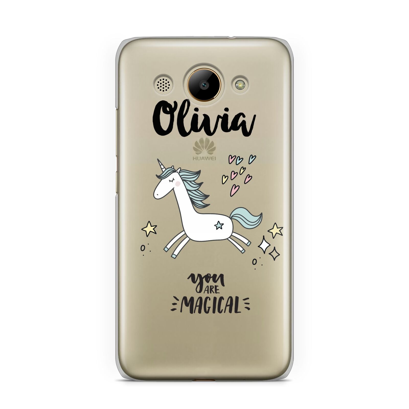 Personalised You Are Magical Unicorn Huawei Y3 2017