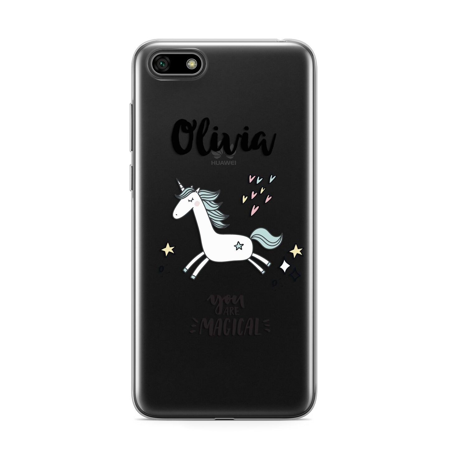 Personalised You Are Magical Unicorn Huawei Y5 Prime 2018 Phone Case
