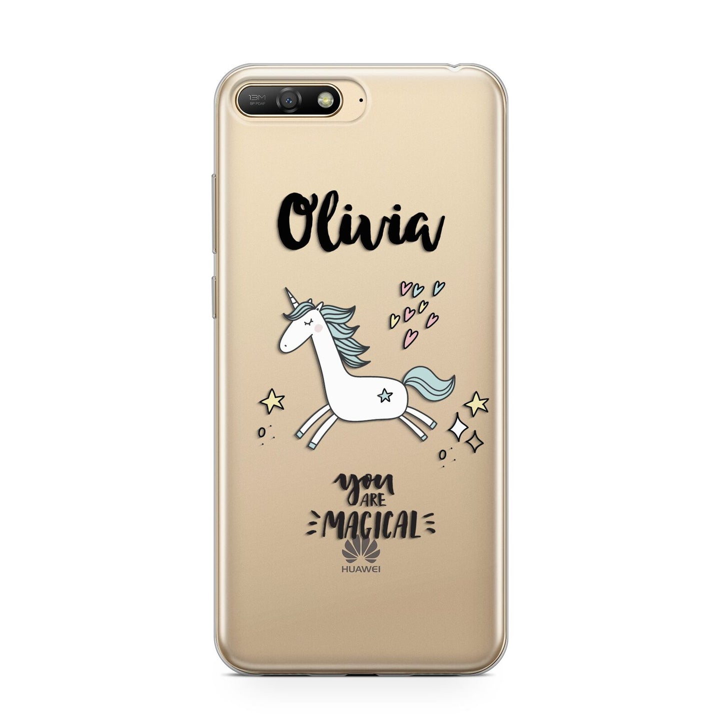Personalised You Are Magical Unicorn Huawei Y6 2018