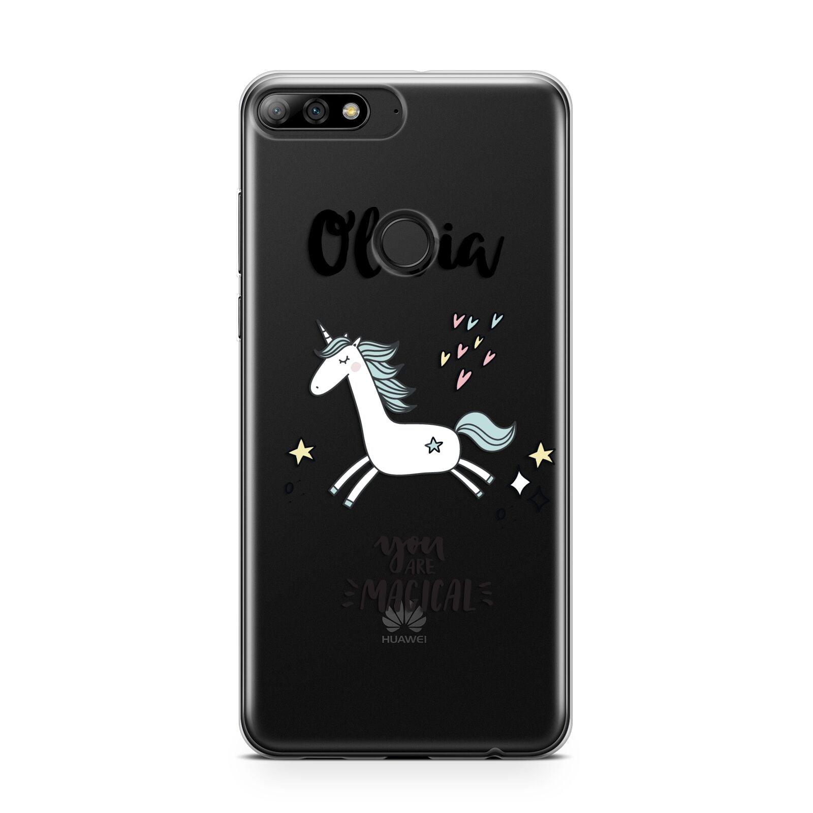 Personalised You Are Magical Unicorn Huawei Y7 2018