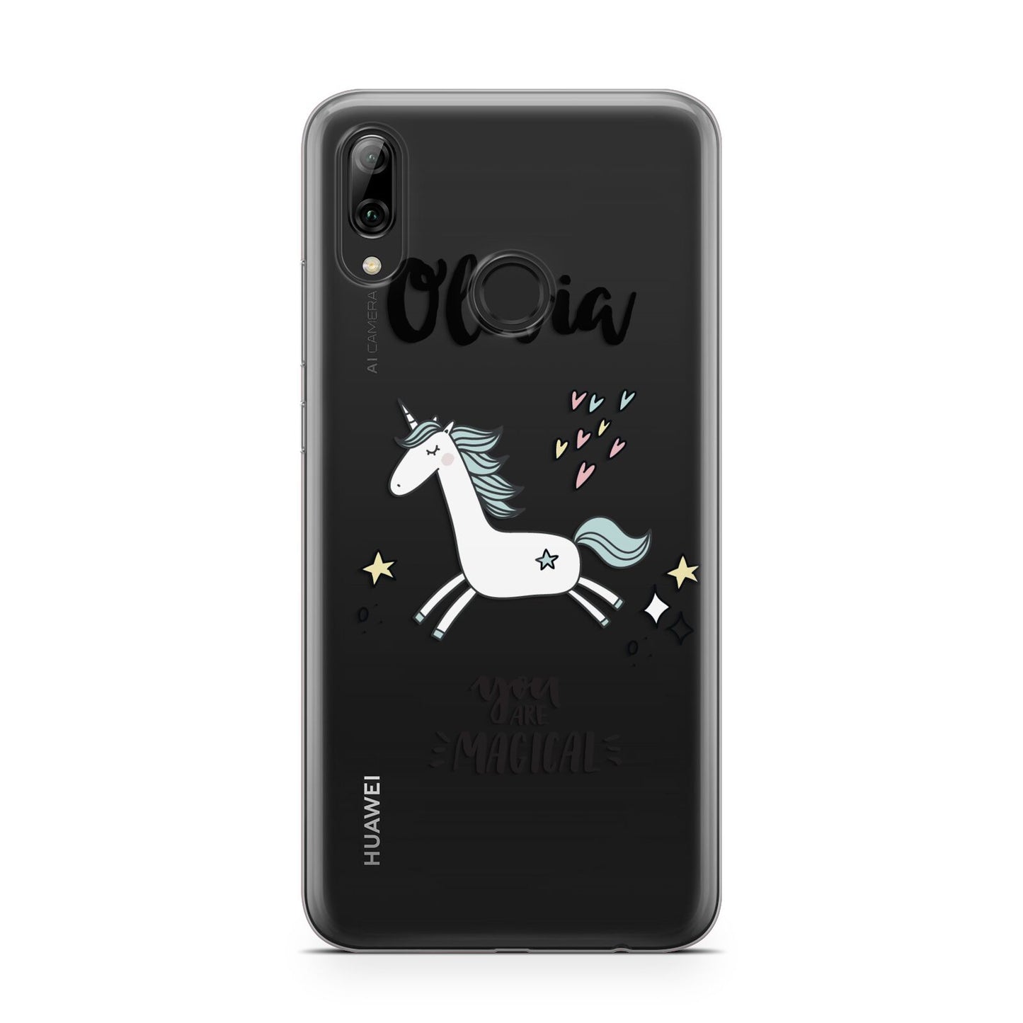 Personalised You Are Magical Unicorn Huawei Y7 2019