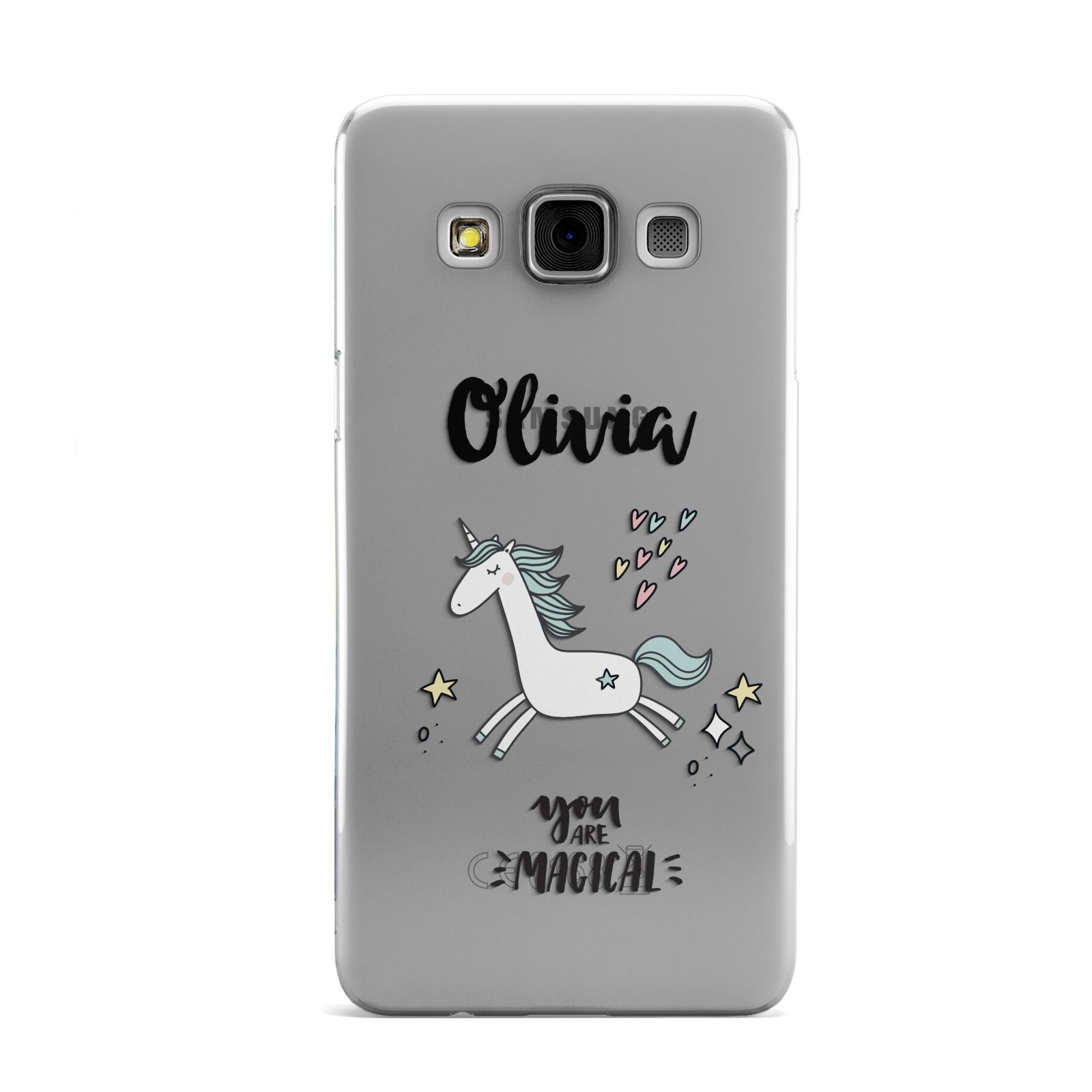 Personalised You Are Magical Unicorn Samsung Galaxy A3 Case