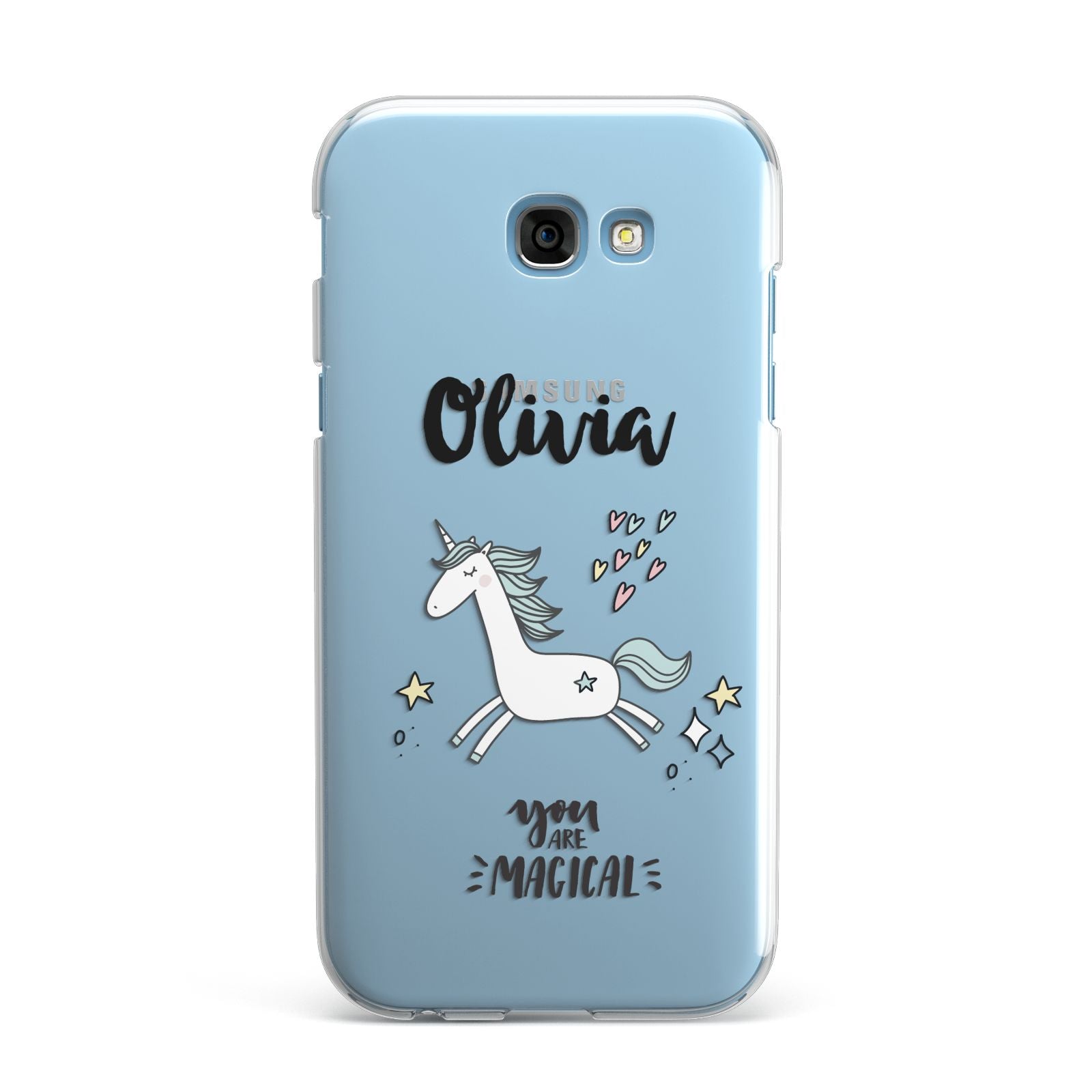 Personalised You Are Magical Unicorn Samsung Galaxy A7 2017 Case
