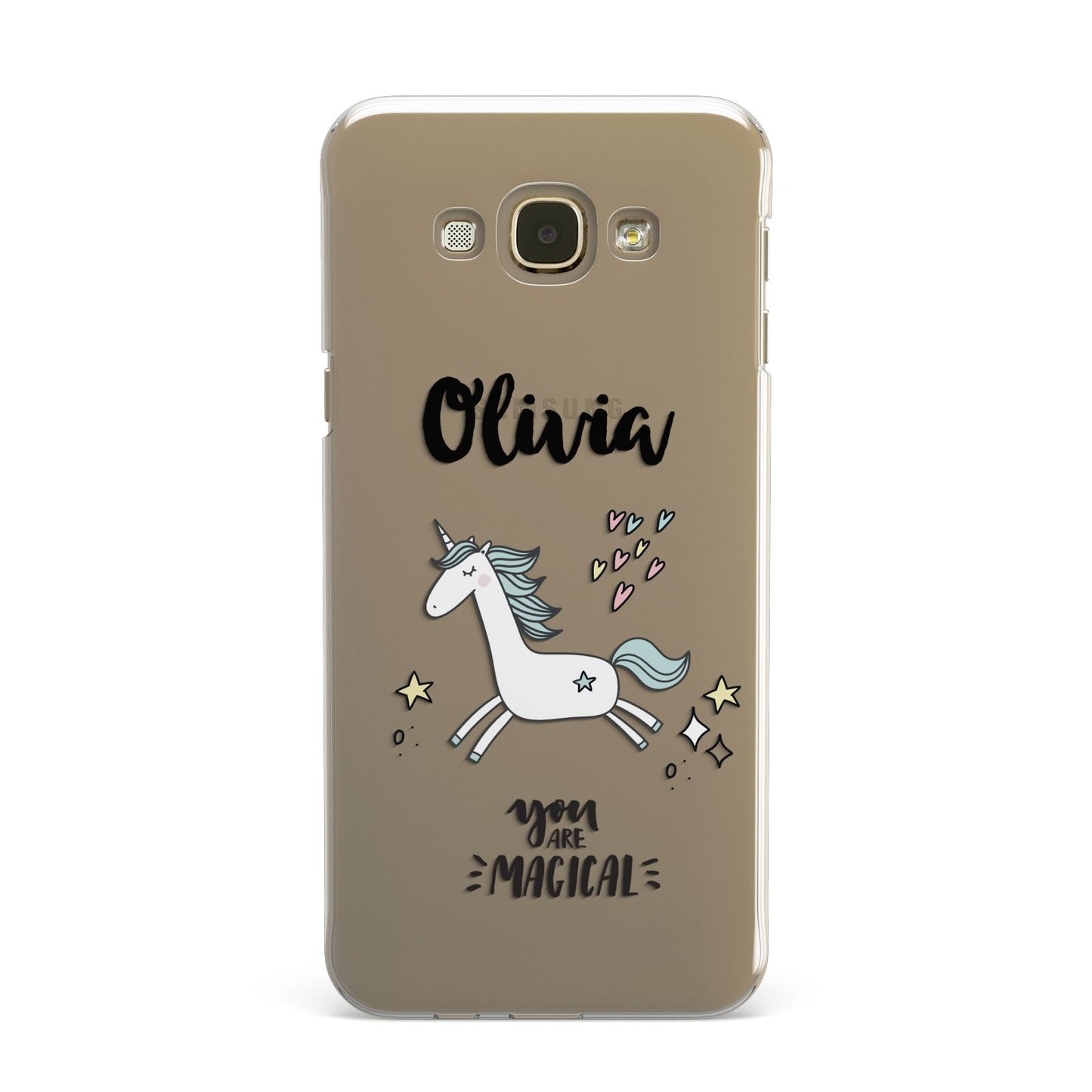 Personalised You Are Magical Unicorn Samsung Galaxy A8 Case
