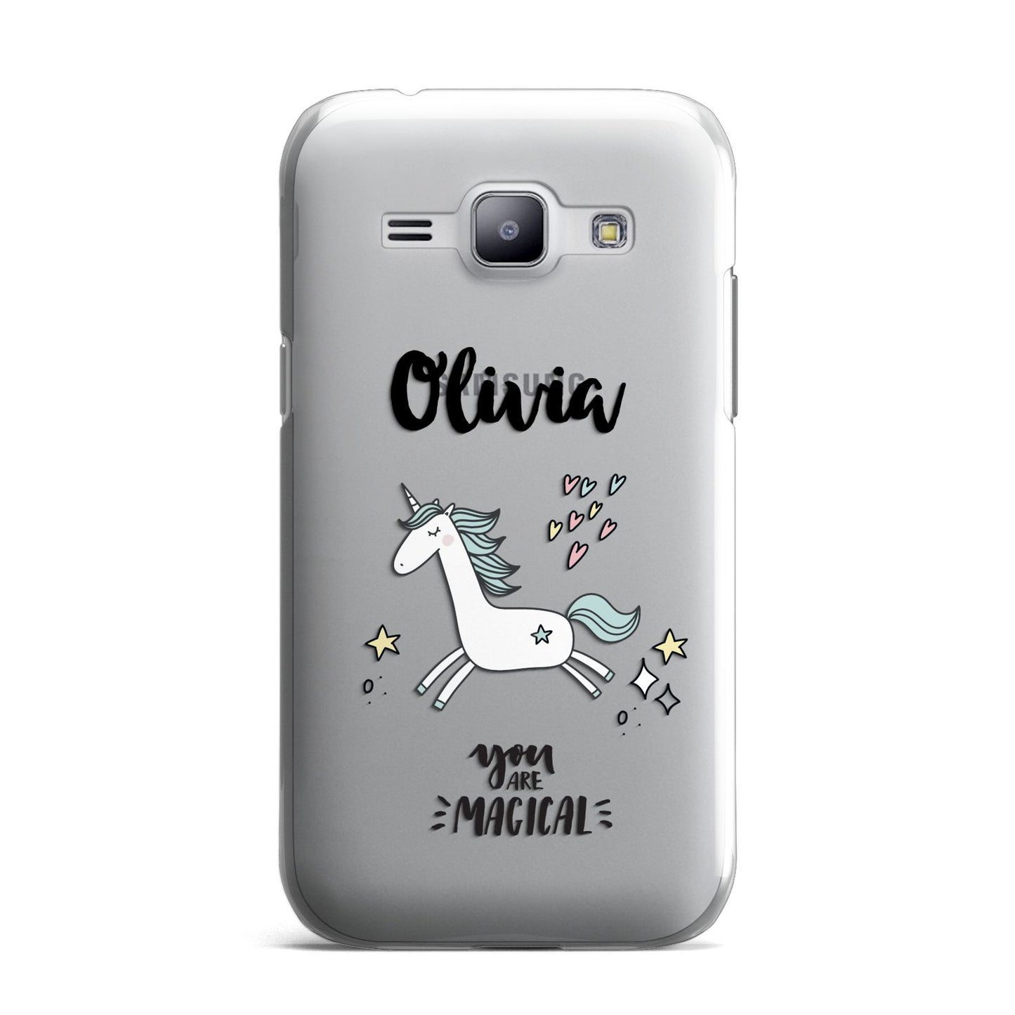 Personalised You Are Magical Unicorn Samsung Galaxy J1 2015 Case
