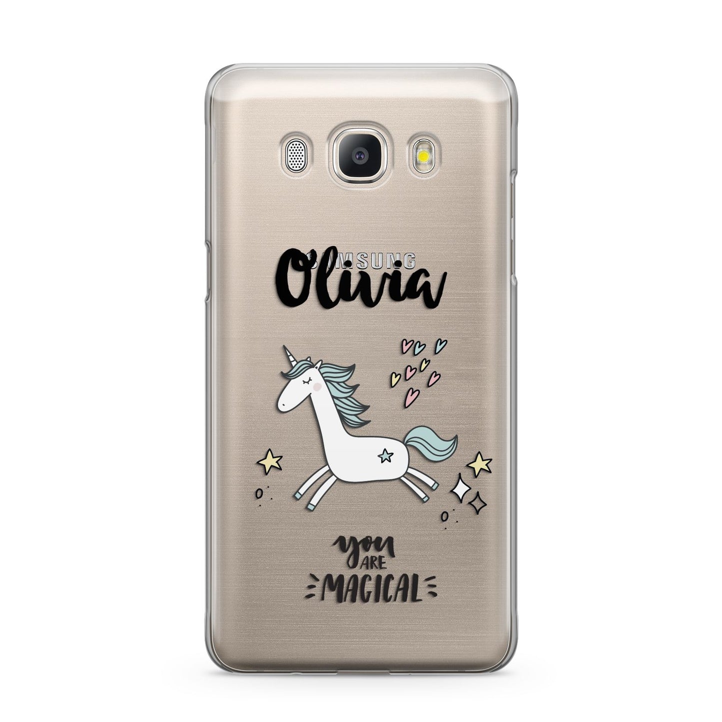 Personalised You Are Magical Unicorn Samsung Galaxy J5 2016 Case