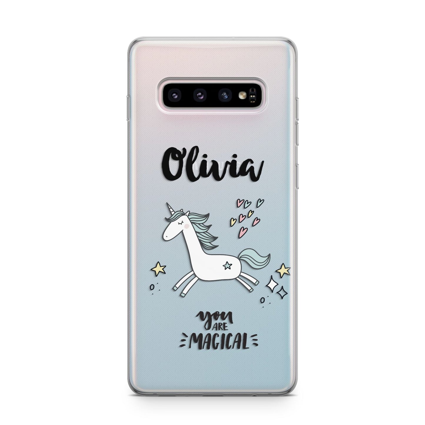 Personalised You Are Magical Unicorn Samsung Galaxy S10 Plus Case