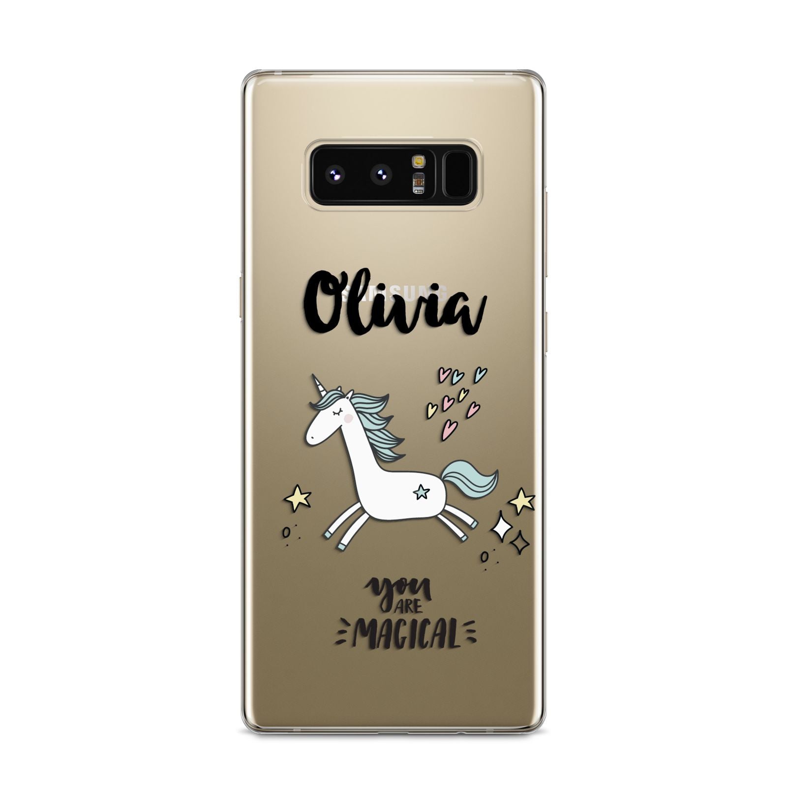Personalised You Are Magical Unicorn Samsung Galaxy S8 Case