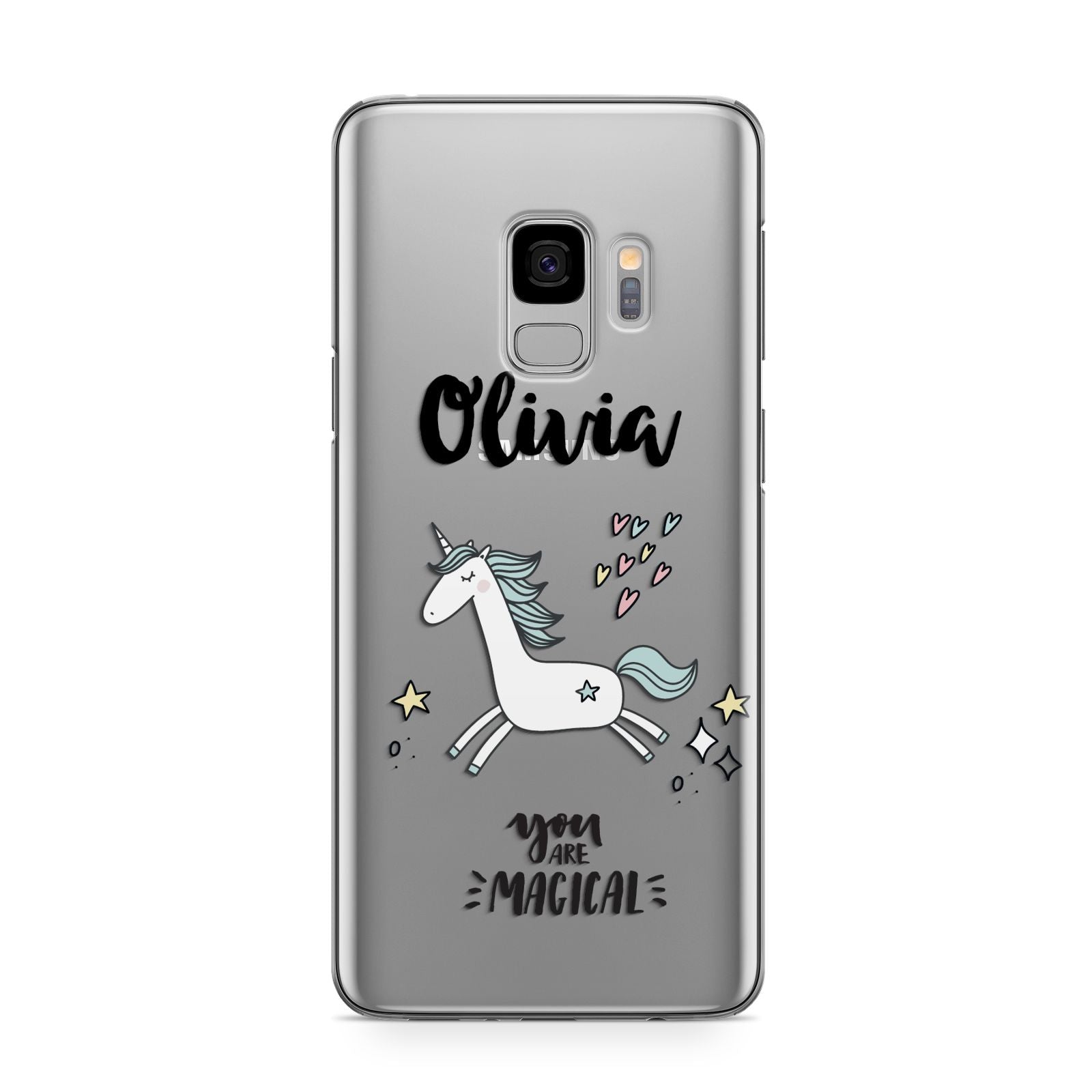 Personalised You Are Magical Unicorn Samsung Galaxy S9 Case