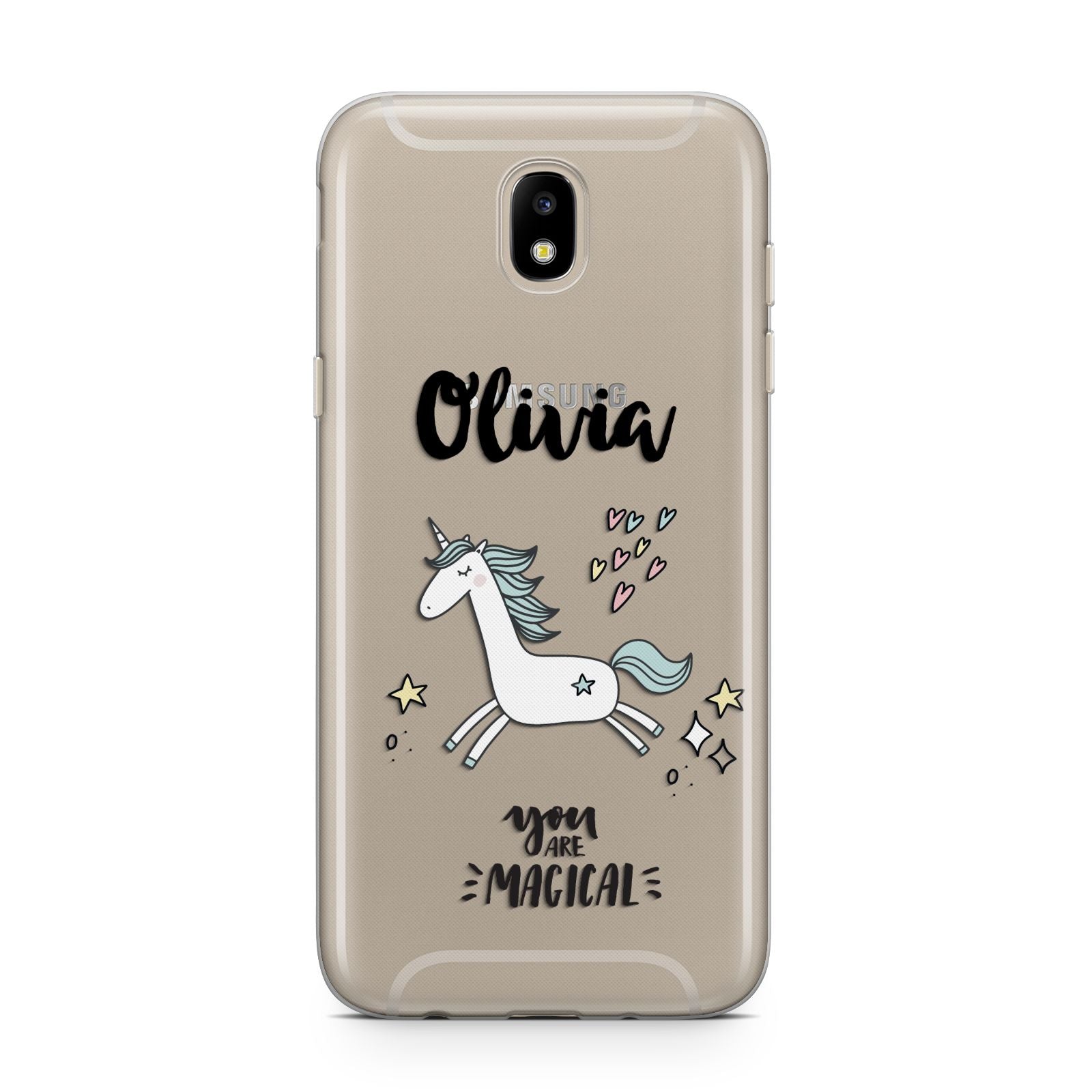 Personalised You Are Magical Unicorn Samsung J5 2017 Case