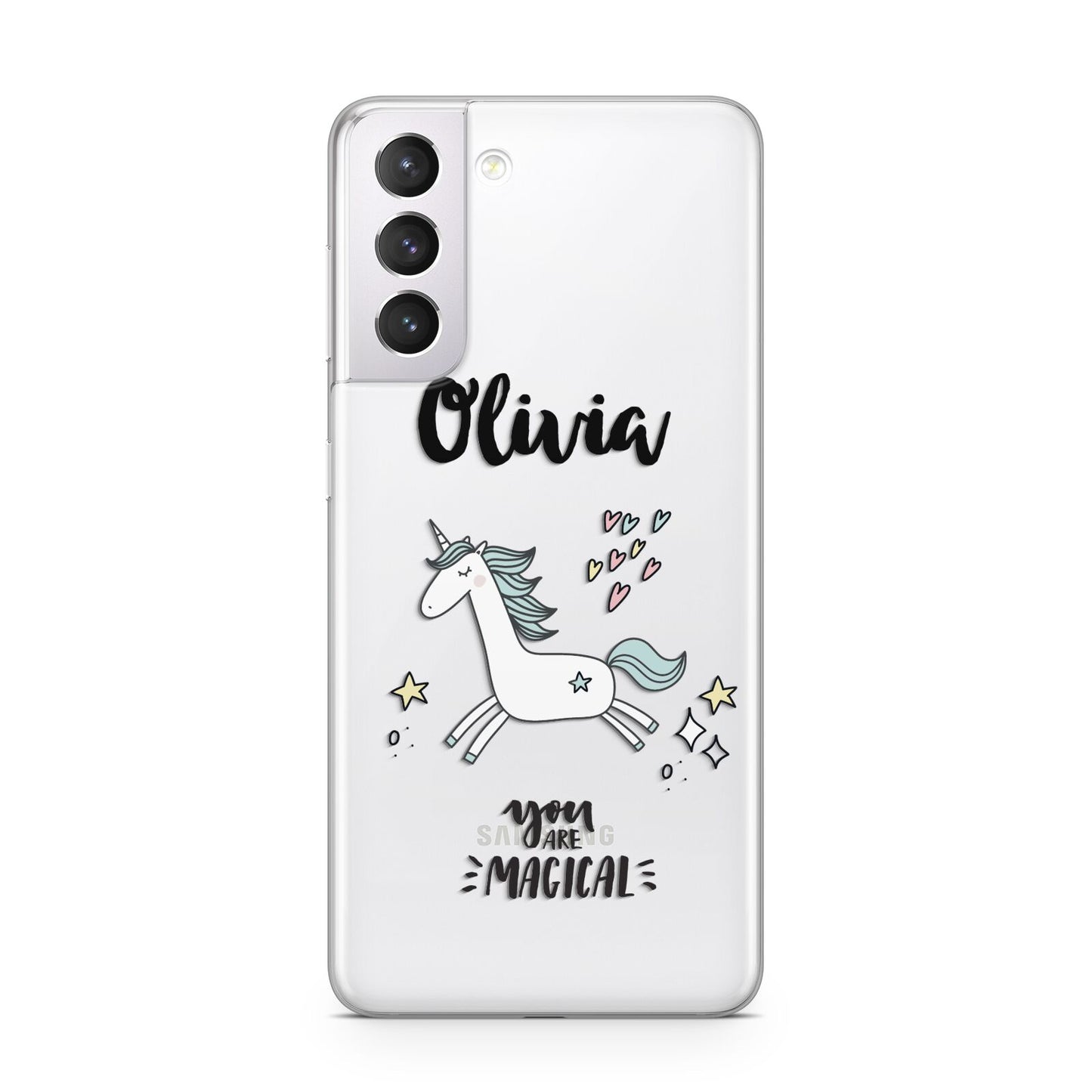 Personalised You Are Magical Unicorn Samsung S21 Case