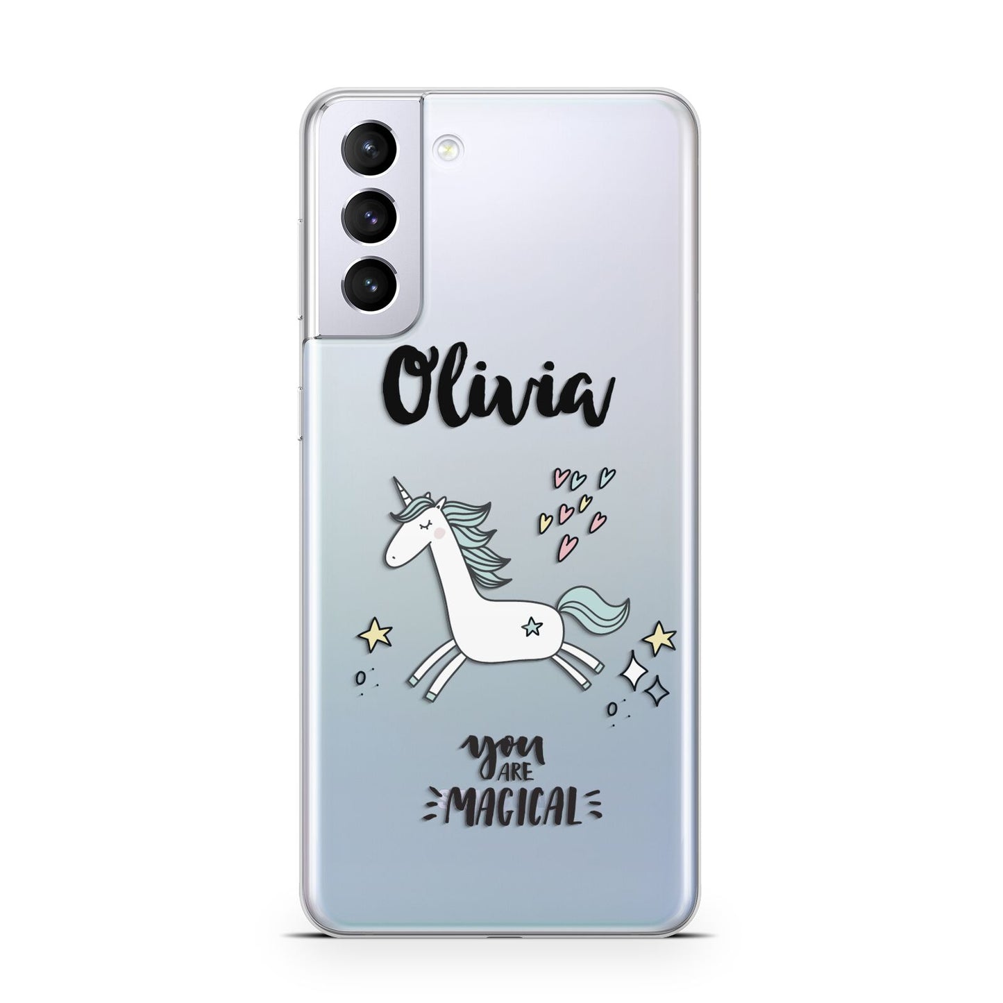Personalised You Are Magical Unicorn Samsung S21 Plus Phone Case
