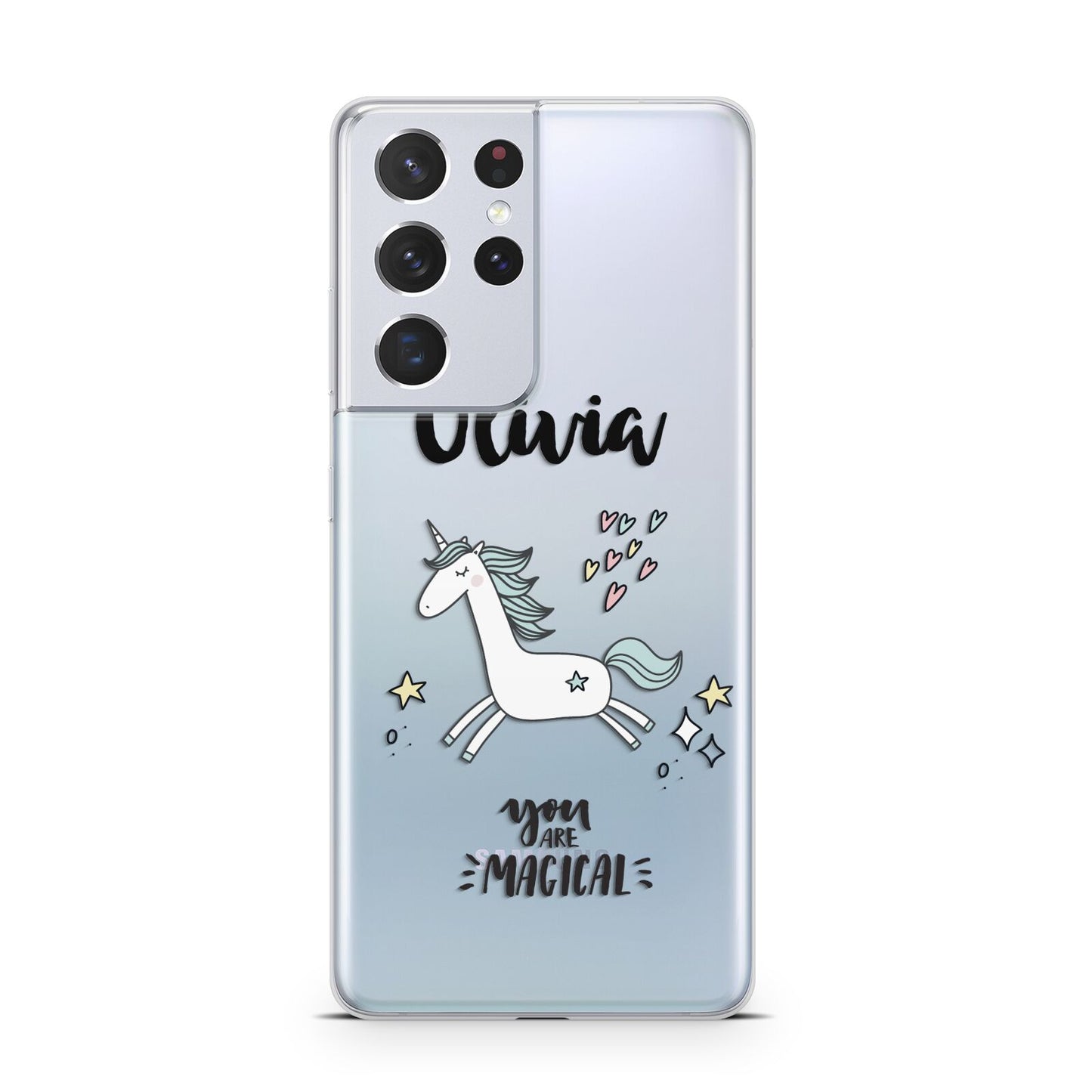 Personalised You Are Magical Unicorn Samsung S21 Ultra Case