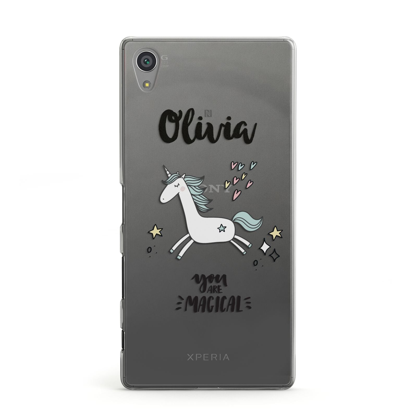 Personalised You Are Magical Unicorn Sony Xperia Case