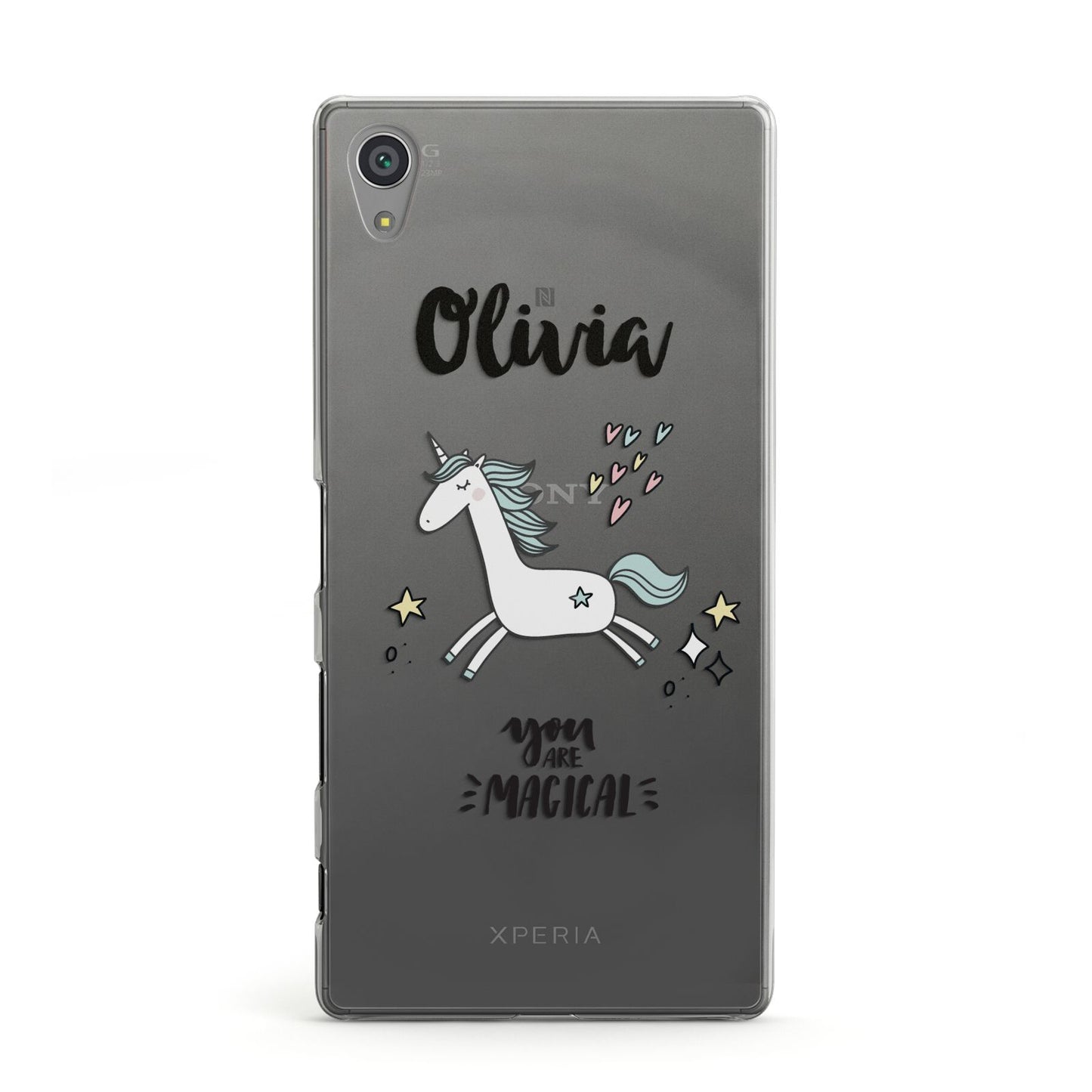 Personalised You Are Magical Unicorn Sony Xperia Case