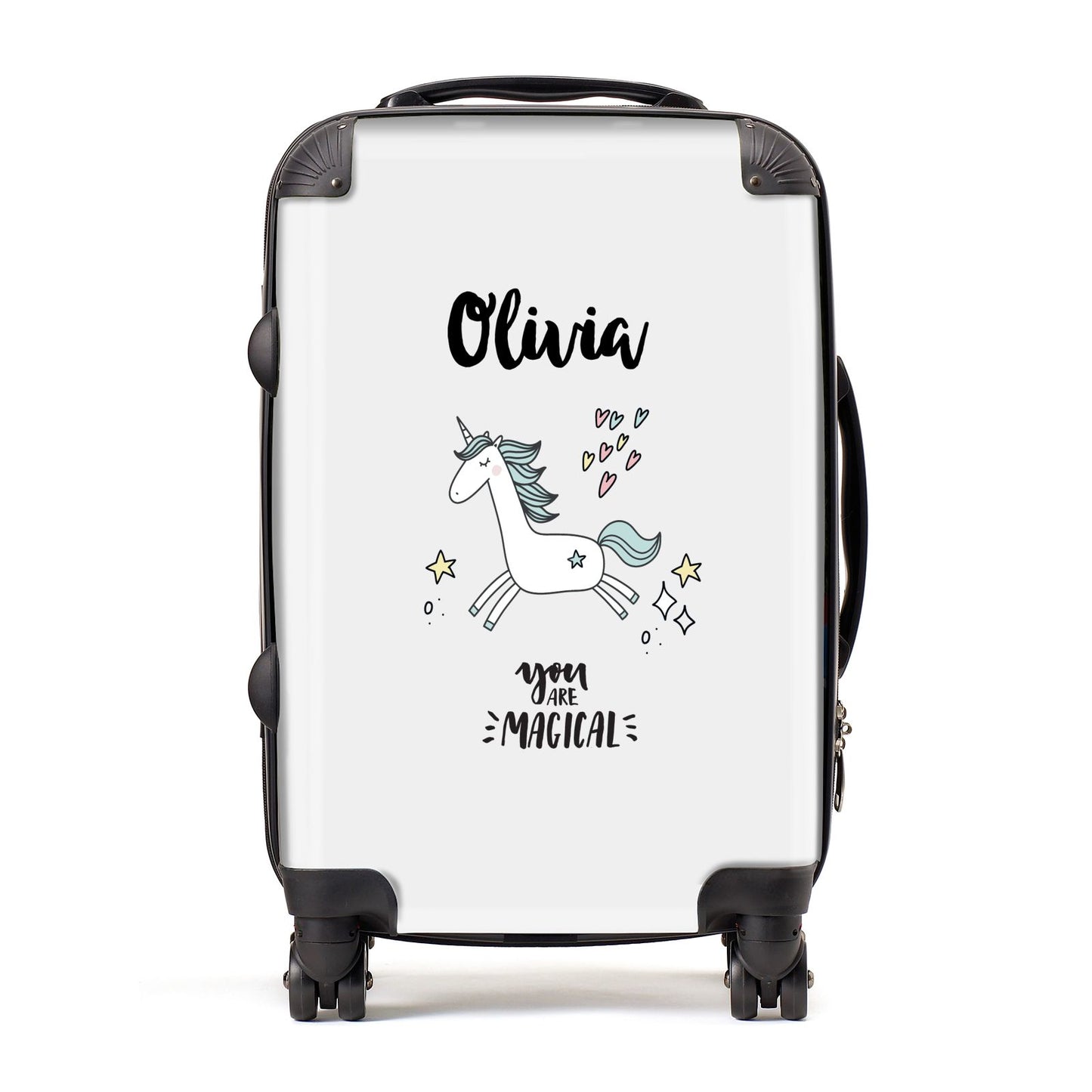 Personalised You Are Magical Unicorn Suitcase