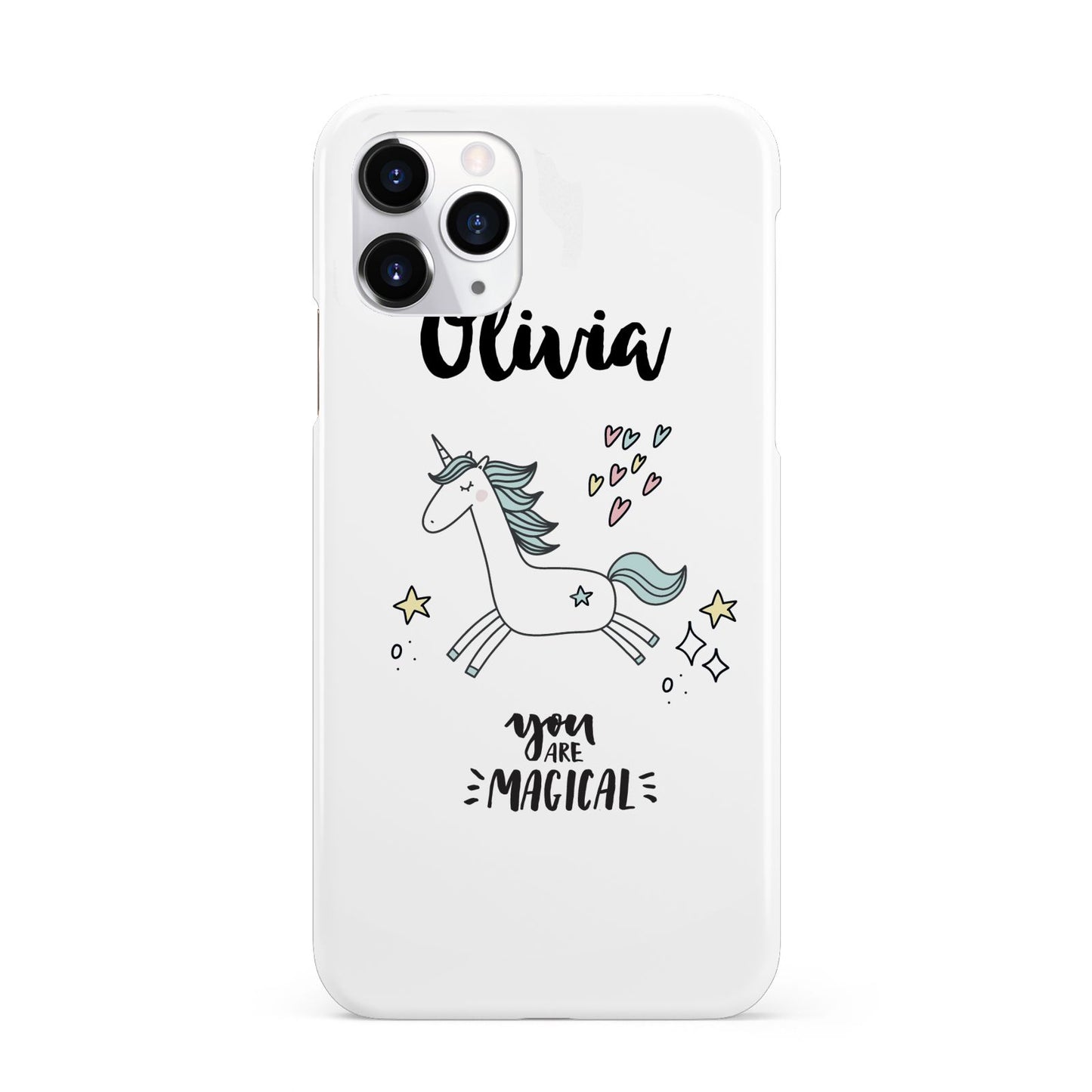 Personalised You Are Magical Unicorn iPhone 11 Pro 3D Snap Case