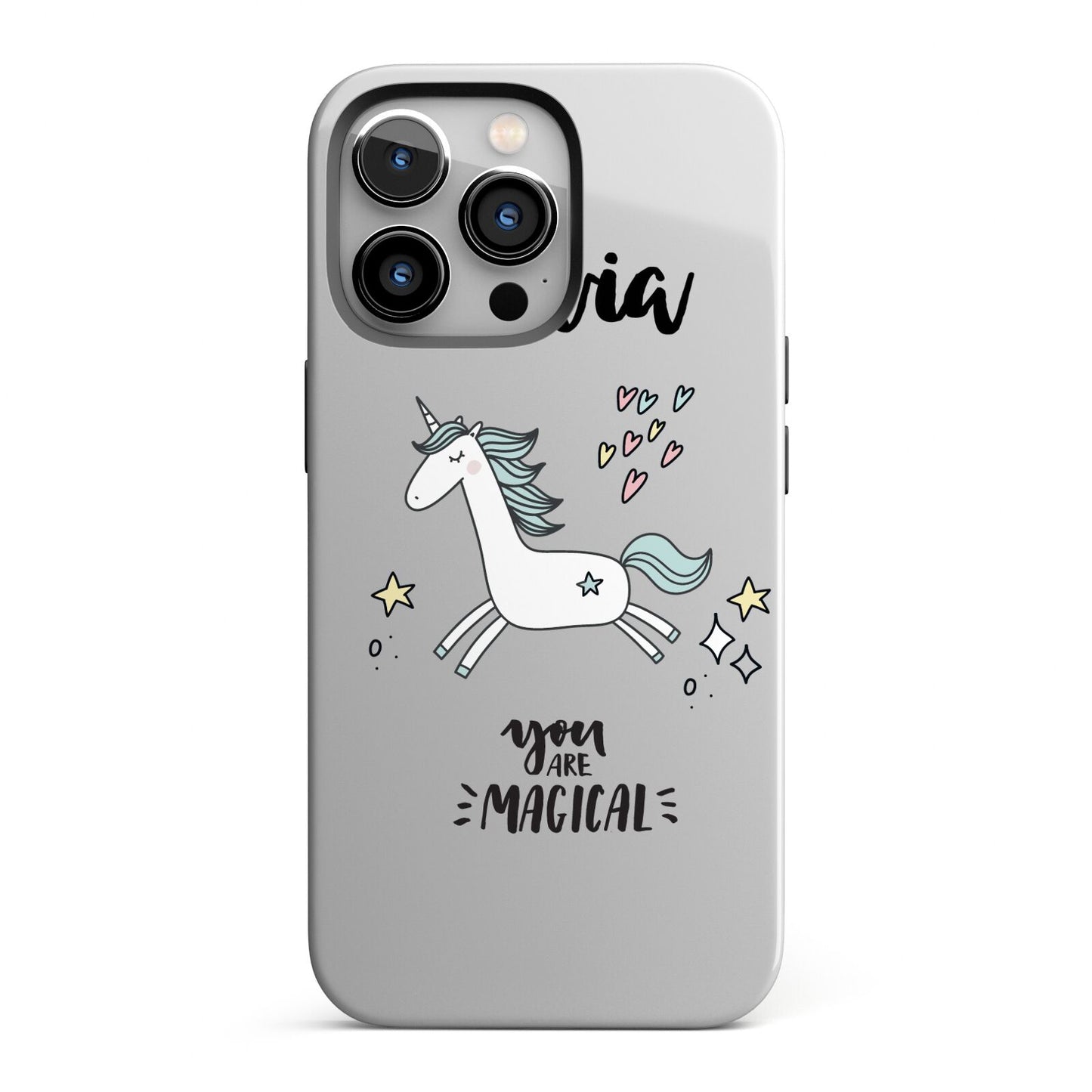 Personalised You Are Magical Unicorn iPhone 13 Pro Full Wrap 3D Tough Case