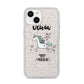 Personalised You Are Magical Unicorn iPhone 14 Glitter Tough Case Starlight
