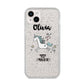 Personalised You Are Magical Unicorn iPhone 14 Plus Glitter Tough Case Starlight