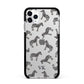 Personalised Zebra Apple iPhone 11 Pro Max in Silver with Black Impact Case