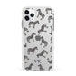 Personalised Zebra Apple iPhone 11 Pro Max in Silver with White Impact Case