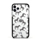 Personalised Zebra Apple iPhone 11 Pro in Silver with Black Impact Case