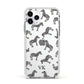 Personalised Zebra Apple iPhone 11 Pro in Silver with White Impact Case