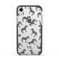 Personalised Zebra Apple iPhone XR Impact Case Black Edge on Silver Phone
