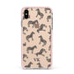 Personalised Zebra Apple iPhone Xs Max Impact Case Pink Edge on Gold Phone