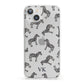 Personalised Zebra iPhone 13 Clear Bumper Case