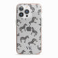 Personalised Zebra iPhone 13 Pro TPU Impact Case with Pink Edges