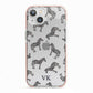Personalised Zebra iPhone 13 TPU Impact Case with Pink Edges