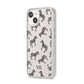 Personalised Zebra iPhone 14 Clear Tough Case Starlight Angled Image