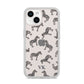 Personalised Zebra iPhone 14 Clear Tough Case Starlight