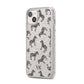Personalised Zebra iPhone 14 Plus Glitter Tough Case Starlight Angled Image