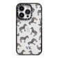 Personalised Zebra iPhone 14 Pro Black Impact Case on Silver phone