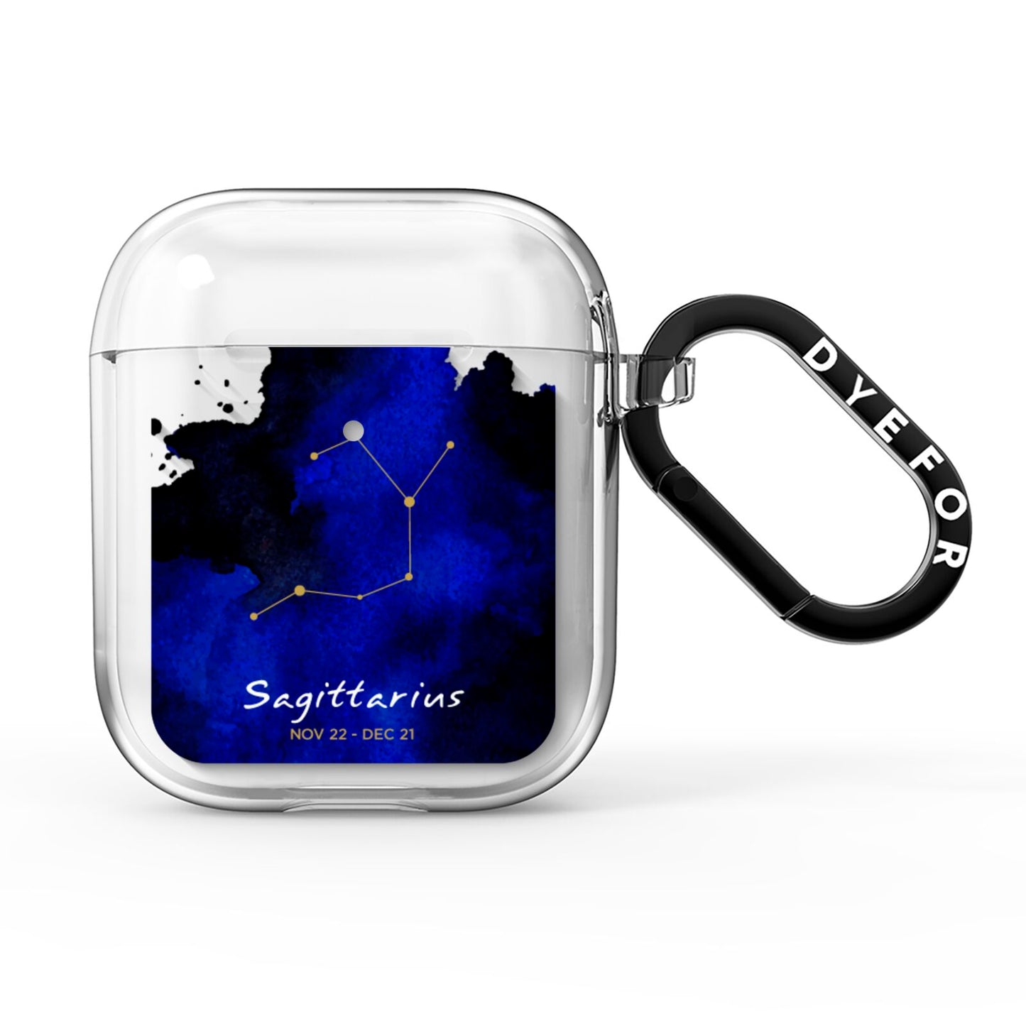 Personalised Zodiac Constellation Star Sign AirPods Clear Case