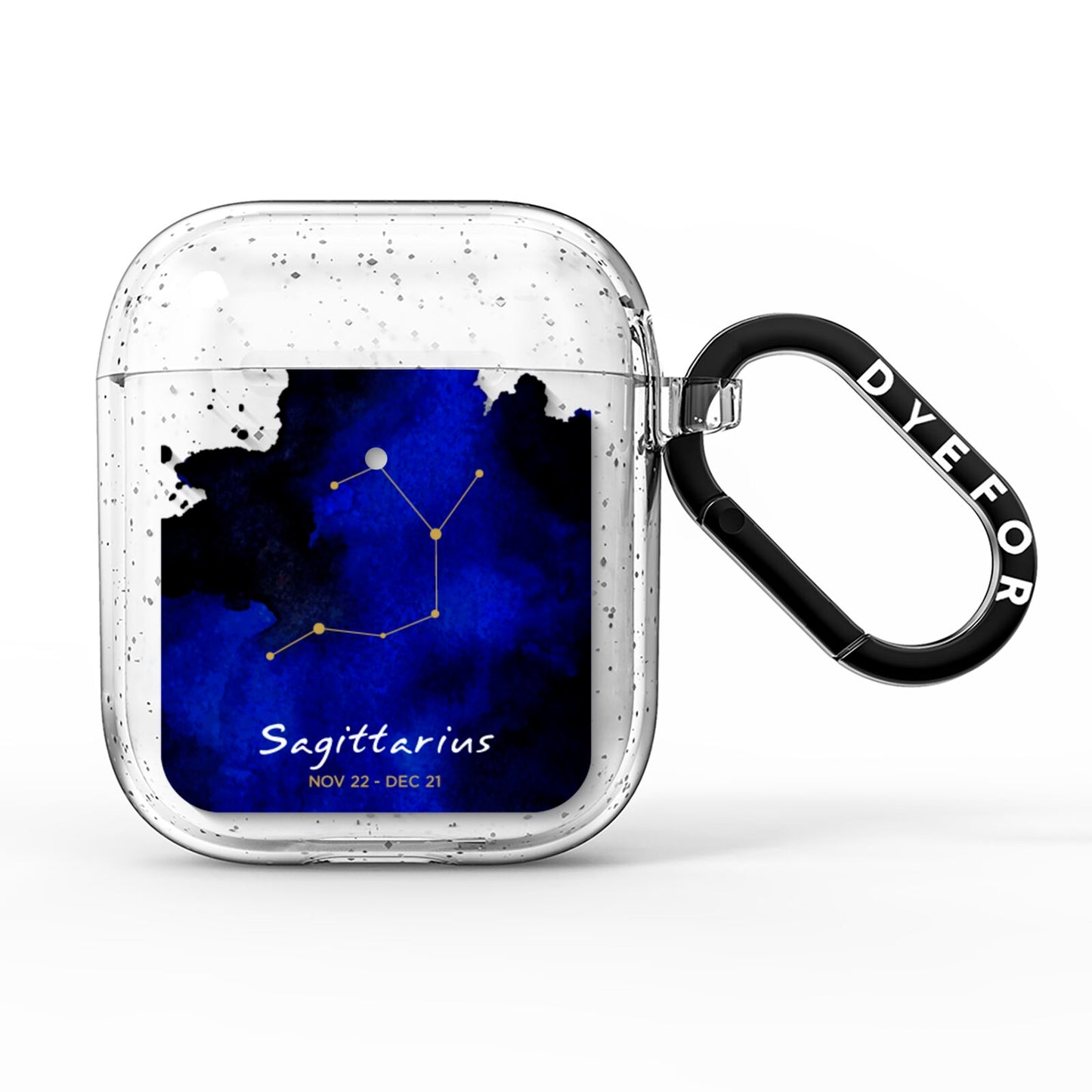 Personalised Zodiac Constellation Star Sign AirPods Glitter Case