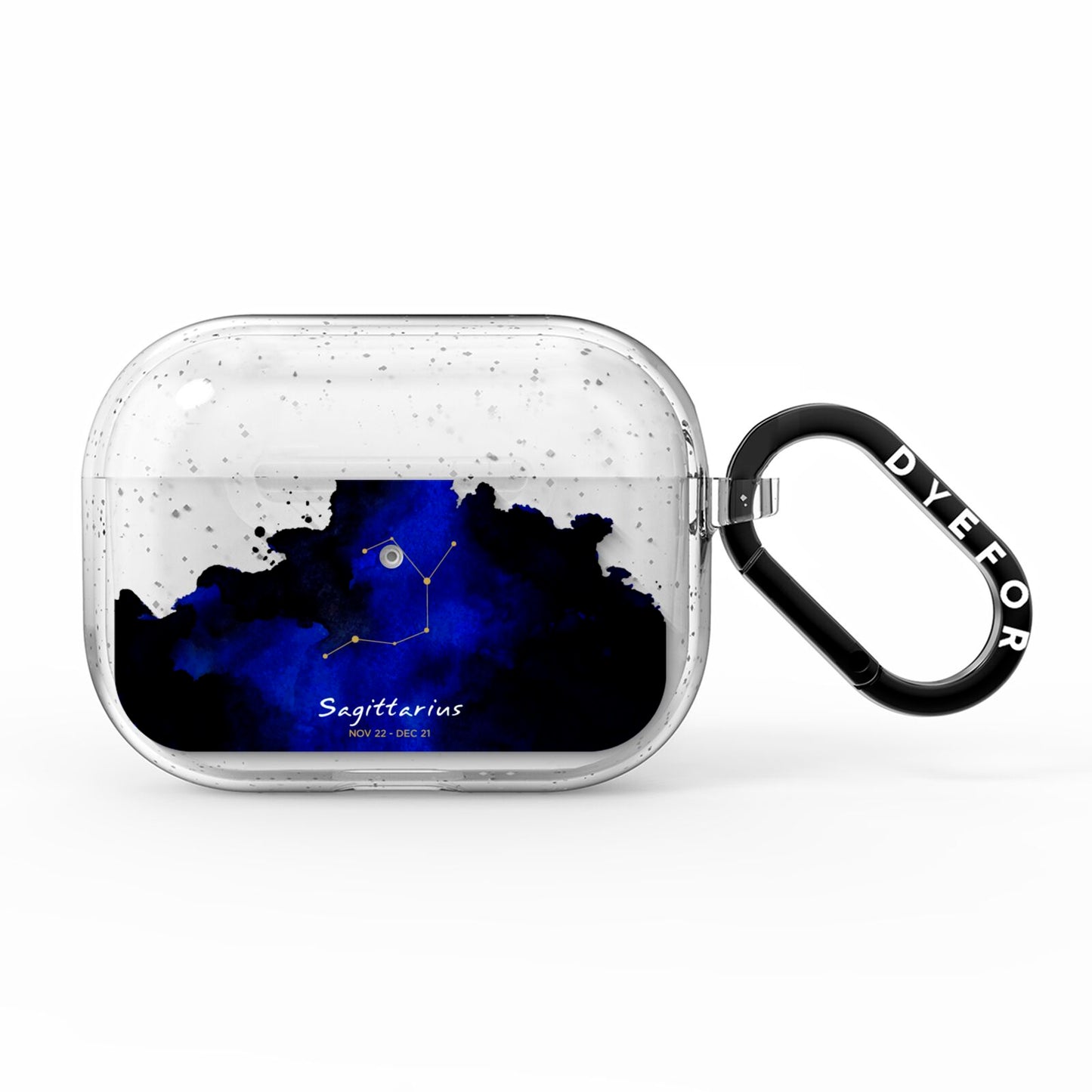 Personalised Zodiac Constellation Star Sign AirPods Pro Glitter Case