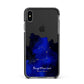 Personalised Zodiac Constellation Star Sign Apple iPhone Xs Max Impact Case Black Edge on Black Phone
